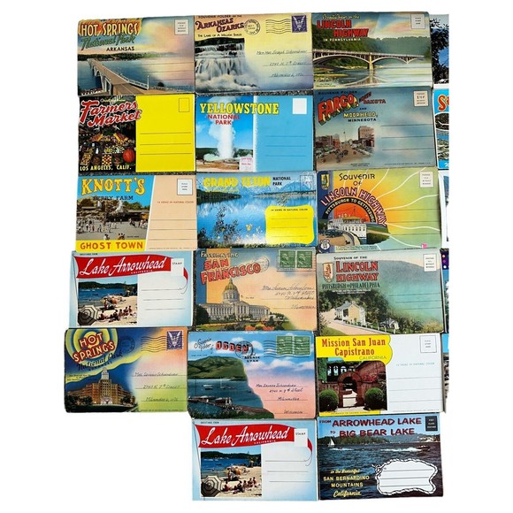 Lot of 22 Vintage Postcards USA States Parks Postcard Ephemera - Picture 6 of 8